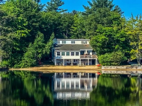 Lake Home with Private Beach and Hot Tub
